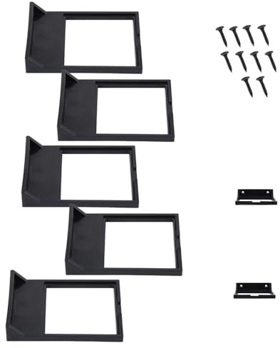Gosknor 5er Wandmontage Display Ständer für Baustein-Helm, Robustes & Elegantes Hängeregal mit Schrauben für Alle Standardgrößen
