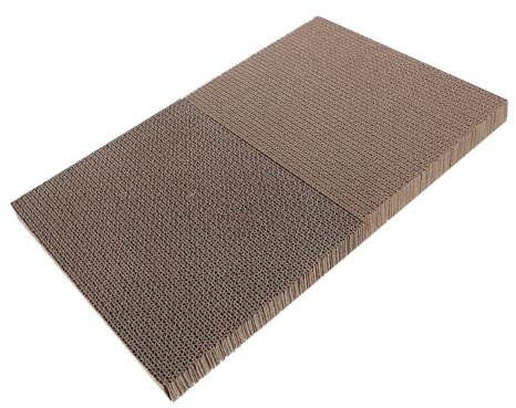 Toyvian 2 Recambios De Cartón para Rascador De Gatos: Cartón Corrugado De Alta Densidad - Rascador para Gatos De Interior - De Repuesto De 29 X 20 X 3 Cm