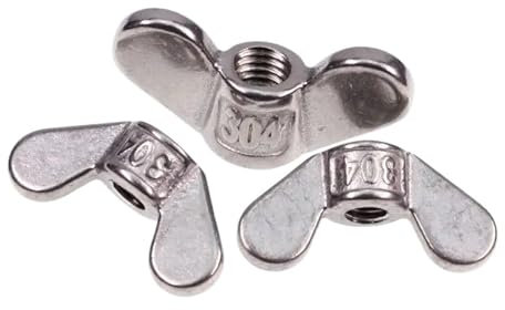 Écrou à oreilles rond M4 M5 M6 M8 en acier inoxydable 304, 1 à 6 pièces(M4-6pcs)