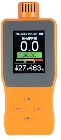 Detector de gas de amoníaco Digital NH3 Tester de gas Handheld LCD Display 0 100 PPM Monitor para granja de aves de corral ABS 180 mm