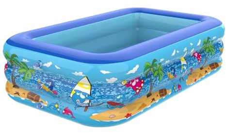 Piscina Hinchable Piscina Inflable con Marco for jardín, Verano, Exterior, Interior, Juegos acuáticos, Regalos(S)