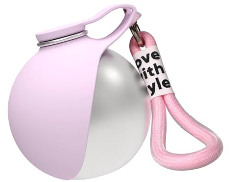 Botella de Agua para Perros Portátil 285ml, Bebedero Plegable de Acero Inoxidable 304 con Cuenco de Silicona, Dispensador de Agua de Viaje para Mascotas con Cordón y Mosquetón, Ideal para Caminar