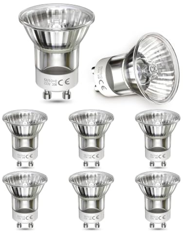 Luxvista Lavalampe Leuchtmittel Mini 35W GU10 MR11, Schmaler Strahl 230V Netzspannung Reflektorlampe Warmweiss 2800K für Kerzenwärmer, Lavalampe(8 Stück, Dimmbar)