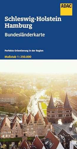 ADAC Bundesländerkarte Deutschland 01 Schleswig-Holstein, Hamburg 1:250.000