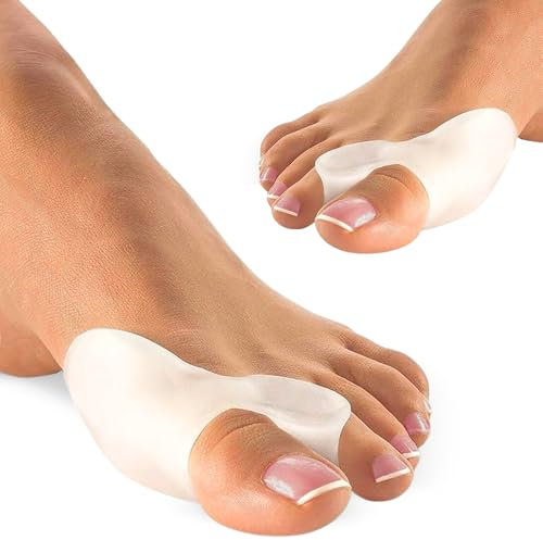 Precision Orthomedics Bunion Corrector Toe Separator Straightener Protector - Medical Grade Silicone Gel (PAIR) (1)