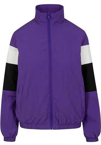 Urban Classics dam Ladies 3-tone Crinkle Track Jacket Jacka