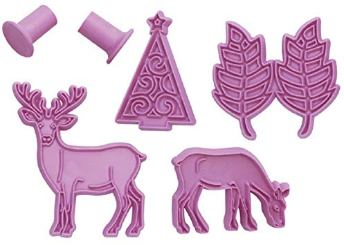 Älg rådjur form jul kakform fondant stämpel kaka prägel kakform sockertillverkning 3D bakning bakverk kakform