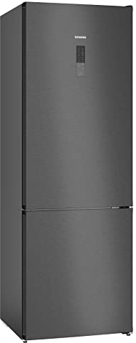 SIEMENS KG49NXXCF XXL-Stand-Kühl-Gefrier-Kombination iQ300, freistehende Kühlkombination mit Gefrierbereich unten 203x70 cm, 313L Kühlen, 127L Gefrieren, NoFrost, hyperFresh, superCooling, BlackSteel