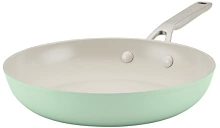 KitchenAid Hard Anodized Ceramic Nonstick Frying Pan/Skillet, 10 Inch - Pistachio