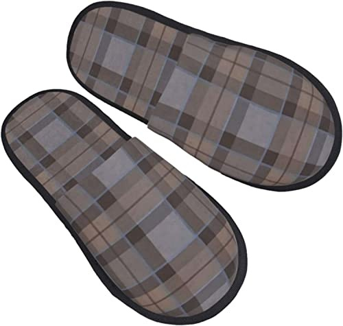 908 Damen Herren Hausschuhe Outlander Fraser Tartan Plaid Winter Pantoffeln Bequem Plüsch Hausschuhe Warm Winterhausschuhe Für Herbst Paare Winter M
