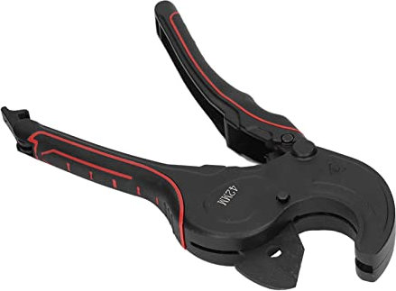 Cortador de Tubos de PVC Trinquete Herramienta de Corte de Tubos de PVC Tijeras para Tubos de Autobloqueo Cuchillas de Acero SK5 para PVC CPVC PEX Manguera de Goma Tubos No (0-42)