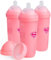 Herobility Double Anti-Colic Baby Bottles – 12 fl oz/340 ml – Confezione da 3 – Senza BPA