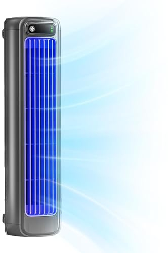 Outfany Wind Blowing Ace, Tragbarer Luftkühler-Lüfter - 3 Modi Einstellbare Persönliche Kleine Klimaanlage | Tragbarer Desktop-Turmventilator, Leiser Persönlicher Luftkühler, Wiederaufladbarer