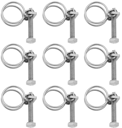 OTOTEC Lot de 20 colliers de serrage réglables de 18 à 22 mm en acier inoxydable 201 pour tuyau de plomberie