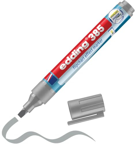 EDDING 385 Flipchart Effektmarker Silbergrau