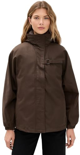Line & Dot Women's The Forest Anorak Jacket, Chocolate, S