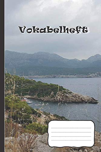 Vokabelheft: DIN A5 | 120 Seiten | Liniert | Vokabelheft Zweispaltig | Hochglanzcover
