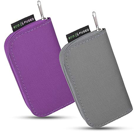 2 Stück Speicherkartenhüllen - Geeignet für bis zu 22 x SD, SDHC, Micro SD, Mini SD und 4 x CF - Halter mit 22 Steckplätzen (8 Seiten) - für Aufbewahrung und unterwegs - Mikrofaser