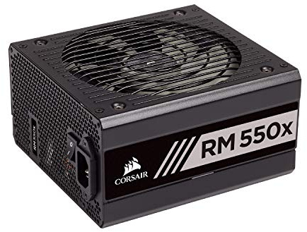 Corsair Serie RMX (2018), RM550x, 550 W, 80+ Gold certificado, fuente de alimentación totalmente modular