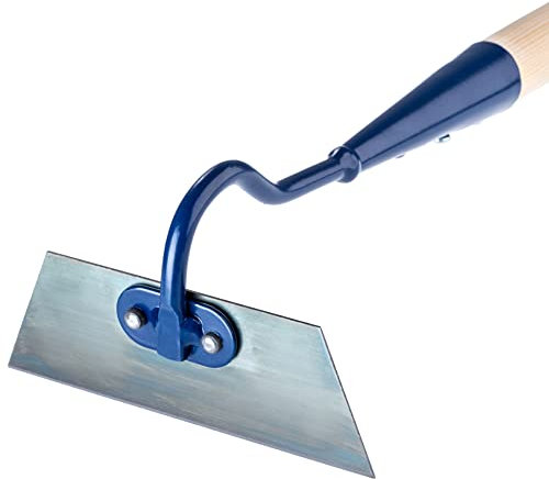 20 cm Wide Hoe Swan Neck Cultivator - Heavy-Duty Solid Steel Dutch Hoe - Ideal for Digging, Weeding & Soil Cultivation and Aeration - Rust-Resistant Gardening & Landscaping Tool (With Handle)