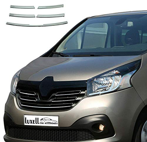 Grille de calandre avant chromée pour Renault Trafic Van [2014+] [5 pièces]