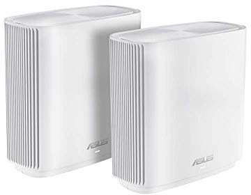 Asus Ai Mesh System ZenWiFi CT8 (2in1 Mesh Zugangspunkte-Set, AC3000 WiFi 5, 3x Gigabit LAN, App Steuerung, unterbrechungsfreies Roaming, AiProtection) weiß