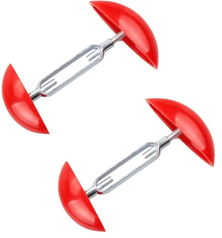 Vanyibro 2Pcs Adjustable Shoe Stretchers for Women,Red Mini Shoe Trees for Wide Feet, Shoe Width Extender and Shaper Expander