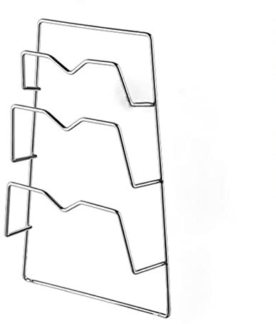 Support De Couvercle De Casserole Mural 3 Couches, Porte-couvercle Multifonction En Acier Inoxydable, Support De Rangement Pour Planche à Découper Pour Comptoir De Cuisine