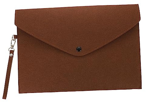 EXCEART 3-teilige Reise-businesstasche Mit Dokumentenmappe Aus Filz Im A4-format. Robuster Und Reißfester Knopfverschluss Für Einfachen Zugriff Und Effiziente Organisation.