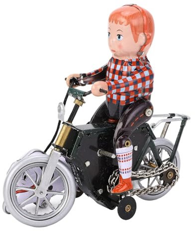 Vintage Wind Up Toy, Fer à Repasser Garçon Promener Le Chien à Vélo Jouet Clockwork Fait à la Main Wind Up Tin Toy Jouet en étain Clockwork pour la Collection Adulte Magasins de