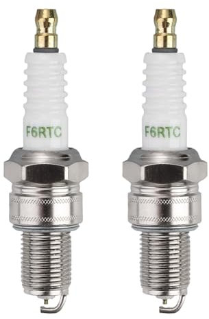 Car Spark Plug F6RTC, Spark Plug Replacement for Ngk BP6ES, Bosch W6D, Champion N9YC, Denso W20EP IW20 High Performance OEM Spark Plugs for Cars, Motorcycles, and Small Engines (2 Pack)