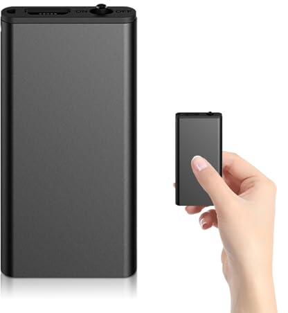 Aufnahmegerät, 32GB Audio Diktiergerät Mini, Mini Digitales Diktiergerät mit Kopfhörer, USB Digital Voice Recorder, Mini Diktiergerät für Vortrag, Vorlesung, Interview, Meeting Usw