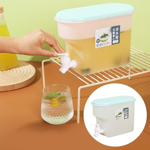 Clearance Prime Deals 3.5L Slim Fridge Water Dispenser with Tap - Travel Desktop Container Beverage Tank Drink Refillable Shelf Great for Office Camping Juice Drinks Cocktail - Holds 3.17 litres