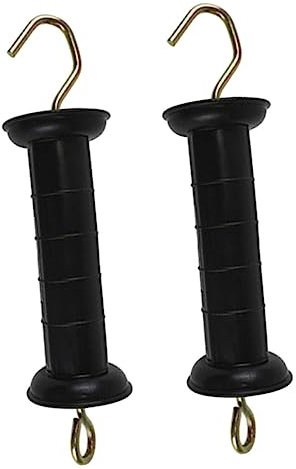 Gadpiparty 2pcs Electric Fence Insulated Handles Electric Fence Gate Handle Supplies Pp Iron Material