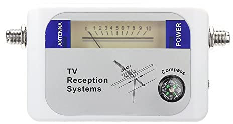 Medidor de señal de satélite, Buscador de satélite DVB-T, amplificador de señal de TV Digital, buscador de satélite con brújula, medidor de señal de antena de TV terrestre aérea Digital para ajustar l