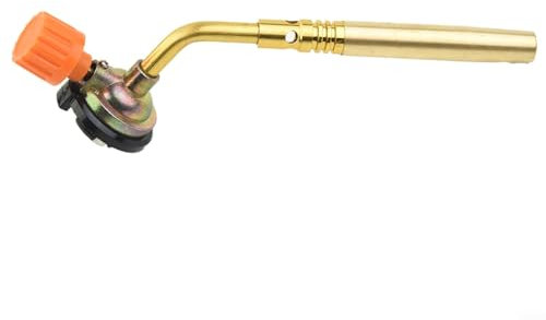 Sandyseptember Soplete de cocina, lanzallamas, quemador de gas butano, lanzallamas ajustable, encendido manual, camping, soldadura, barbacoa, herramienta de soplete