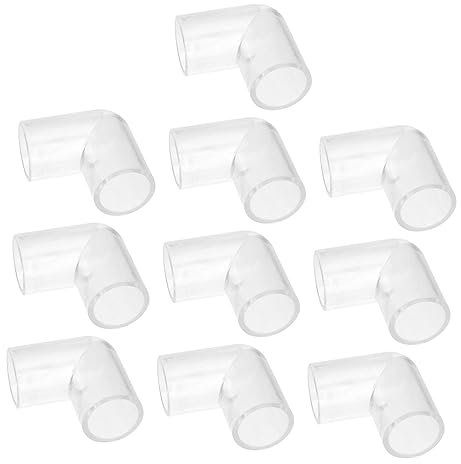 YARNOW 10pcs Bending Water Connector Adapter for Fish Tank Filtration Inner and Easy to Install for Upper and Lower