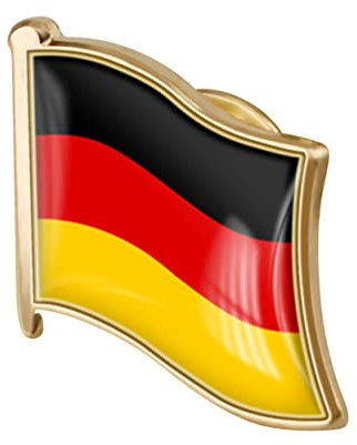 ANDRESLAD Deutsche Flagge Brosche Metall Anstecknadel Flaggenpin Kleidungsabzeichen Für Anzug Reisende Sammler