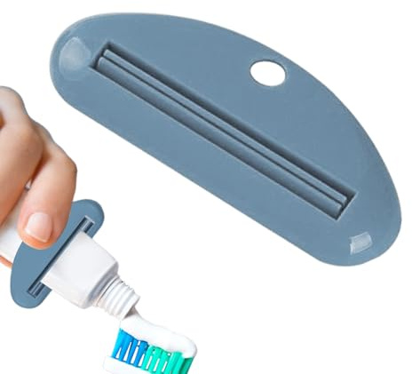 Exprimidor de tubo de pasta de dientes, dispensador de pasta de dientes, soporte para cepillos de dientes que ahorra trabajo, herramienta de exprimido de tubo de clip de pasta de dientes, exprimidor
