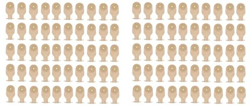 dissot 100 Bolsas de Ostomía, Bolsas Drenables de una Pieza para Colostomía, Ileostomía, Cuidado del Estoma, Bolsas de Colostomía con Válvula de Drenaje de 20-60 mm