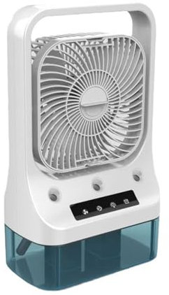 Condizionatori d'aria portatili Piccoli condizionatori per uso domestico Ventilatore elettrico per acqua interna Ventilatore a LED con luce notturna a 3 velocità