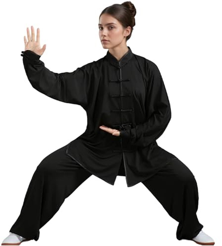 CNAFGBGG 1 set Tai Chi-kläder, traditionell Kung Fu-uniform, lätta kinesiska kampsportkläder för unisex, stor