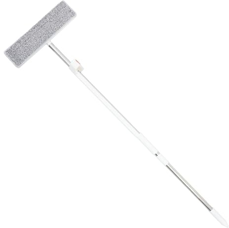 SEWOART White Dust Mop Head Replacement with 2 Replaceable Mop Pads Featuring Industrial-grade Durability and Dual-use Functionality for Cleaning Tasks the Home