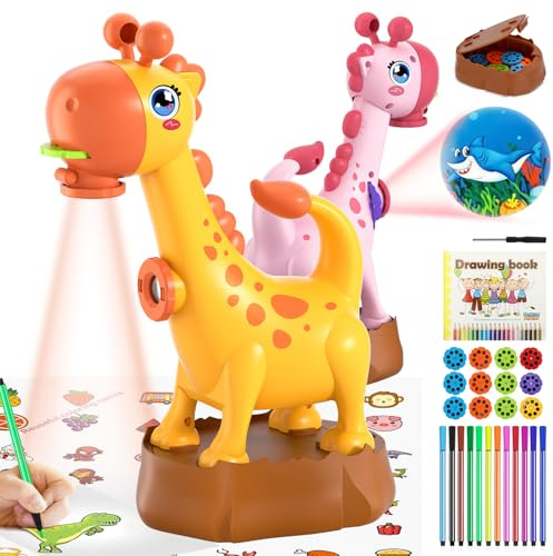 Projecteur de dessin CS COSDDI pour enfants, projecteur 2 en 1 pour la projection et le dessin avec 96 motifs, projecteur de peinture, cadeau pour enfants de 3, 4, 5, 6 et 7 ans, garçons et filles