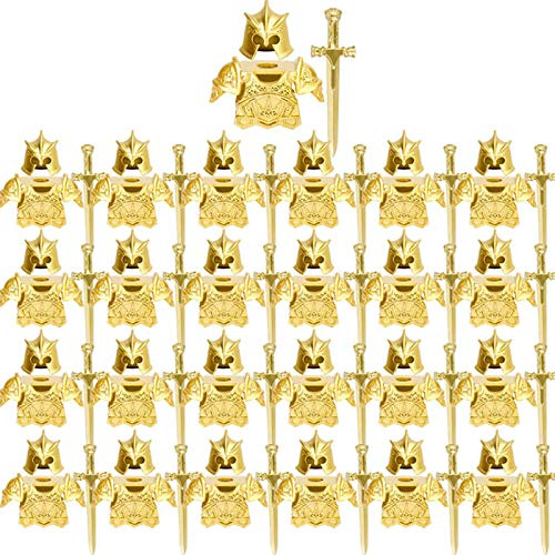 PizazzToy Militär Waffen Set, 75 Stück Mittelalterliches Altes Rom Armee-Waffen Custom Figur Waffe Helm Rüstung SWAT Team Polizei Waffen Baustein