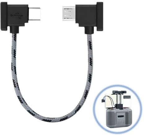 Lumitrex Cavo di telecomando Micro AB a USB C per DJI Mini SE/Mavic Mini/Air 15 cm