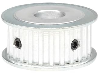 JIEYUZYUO Riemenscheibe T5-25T Bohrung 5/6/6,35/7/8/10/12/14/15/16/17/19/20 Mm, Zahnscheibe, Zahnteilung 5 Mm, Für T5-Gummiriemen, Breite 10/15 Mm/16 Mm-01/6.35 Mm