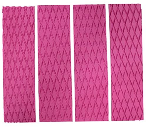 Surf-Skimboard-Pads, Surfbrett-Traktionspads, rutschfest, Surf-Skimboard-Aufkleber, vordere Heckdeckmatte, 4 Stück