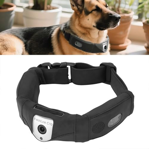 Gugxiom GPS-Funkzaun für Hunde mit 2K-Kamera, Sprachtraining und GPS-Tracker, Hundehalsband mit App, Wasserdicht, Wiederaufladbar, Verstellbar, für Große, Mittelgroße Hunde