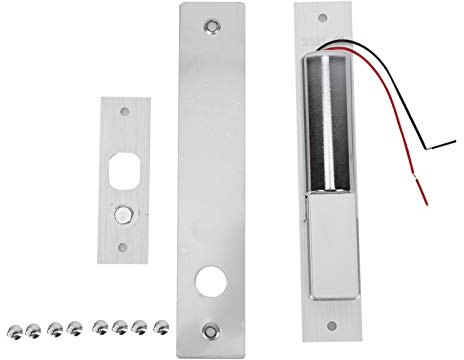 Hapivida Serrure Électrique à Cylindre pour Porte en Verre, Fonction de Retard à la Fermeture, Taille 200x35x40mm, Alliage d'Aluminium, Système de Contrôle d'Accès pour Portes Cadr
